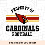 Property of Arizona Cardinals Football NFL SVG Image Cricut