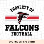 Property of Atlanta Falcons Football NFL SVG Falcon Graphic Image Cricut