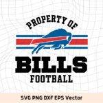 Property of Buffalo Bills Football NFL SVG Buffalo Bills Graphic Image Cricut Vector