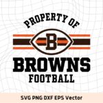 Property of Cleveland Browns Football SVG Cricut