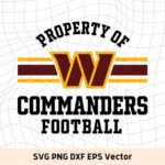 Property of Washington Football Team, Commanders SVG