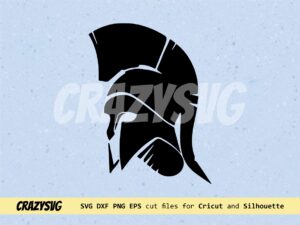 Spartan Helmet Clipart CNC Laser, Spartan DXF