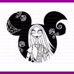 The Nightmare Before Christmas Sally Halloween outline silhouette