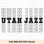 Utah Jazz SVG Digital Download, NBA, Team Basketball, Utah Jazz PNG