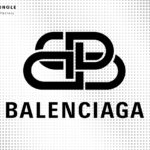 balenciaga logo black SVG Cricut