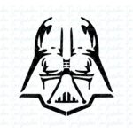 darth vader pumpkin stencil printable