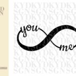 infinity symbol tattoo design, couple svg infinity you and me