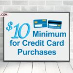 10 Dollar Minimum Purchase Sign Printable, Store Sign SVG, PNG PDF