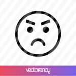 Angry Emoji Angry Face Cut File