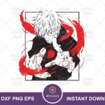 Anime Jujutsu Kaisen Gojo Satoru SVG, PNG, EPS, DXF design files for Cricut and Silhouette machines