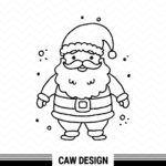 Baby Santa Clipart SVG Vector File