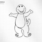 Barney Outline Clipart