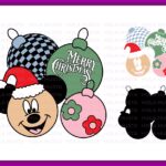 Christmas Mouse Balls Clipart, Mouse Christmas SVG