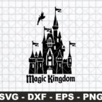 Disney Castle with Tinkerbelle Magic Kingdom SVG