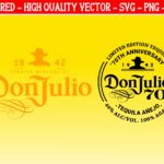 Don Julio SVG, Logo Vector, DXF and PNG