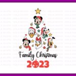 Family Christmas 2023 T-Shirt Design, Inspired Disney, PNG SVG EPS