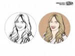 Hilary Duff Vector Art, PNG, SVG