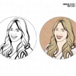 Hilary Duff Vector Art, PNG, SVG