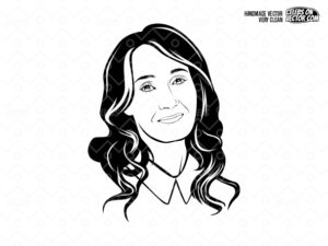 JK Rowling Vector Art