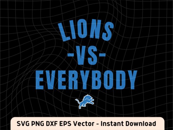 Lions vs everybody svg