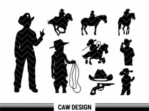 Little Cowboy SVG, Horse Pony Svg, Little Cowboy Silhouette