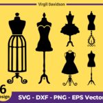 Mannequin Silhouette, Fashion Clipart, SVG