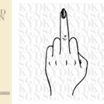 Middle Finger SVG Clipart File