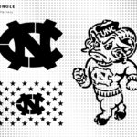 NC Tar Heels DXF Files, SVG, PNG EPS VECTOR