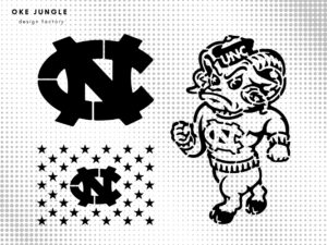 NC Tar Heels DXF Files, SVG, PNG EPS VECTOR