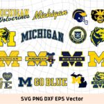 NCAA Sports SVG Michigan Wolverines Clipart Images Vector