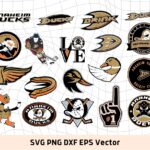 NHL Logo, Anaheim Ducks SVG Bundle, Hockey League, PNG EPS Vector