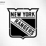 NY Rangers Logo DXF, SVG Black Vector