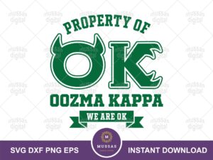 Property of Oozma Kappa SVG Cricut