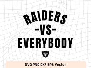 Raiders vs everybody svg