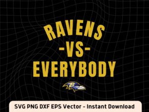 Ravens vs everybody svg