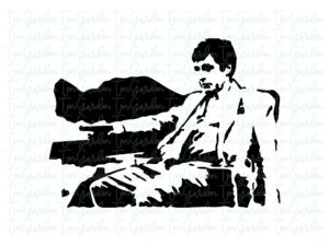 Tony Montana DXF Files, SVG, PNG