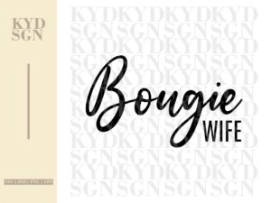 bougie wife svg