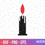 candle svg clipart image