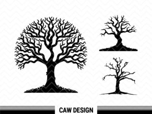 dead oak tree svg clipart