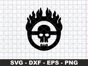 madmax war boy skull logo svg