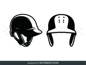 Baseball Batting Helmet SVG, Baseball Element Vector Clipart