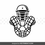 Baseball Element SVG, Catcher's Gear