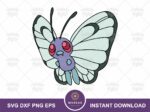 Butterfree Svg Pokemon PNG EPS Vector