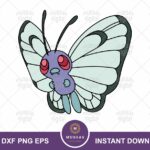 Butterfree Svg Pokemon PNG EPS Vector