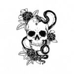 Flower Skull SVG EPS