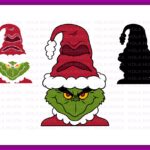 Grinch Christmas bad bunny Christmas SVG Vector Image