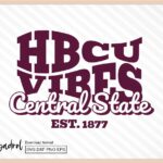 Hbcu Vibes With Central State University Svg