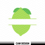 Lime Split Frame SVG Cricut