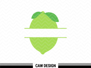 Lime Split Frame SVG Cricut