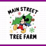 Main Street Tree Farm SVG Disney Christmas Clipart Image Christmas Mouse Christmas Tree